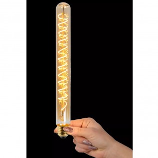 Bombilla tubular de filamentos LED E27 ámbar 30 (5W)