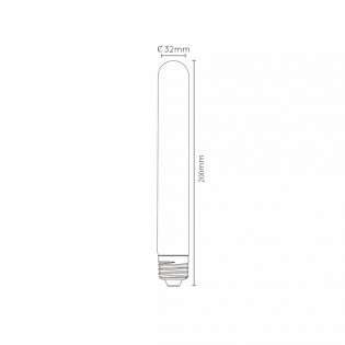Bombilla LED E27 tubular de filamentos 20 (5W)