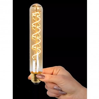 Tubular LED filament bulb E27 amber 20 (5W)