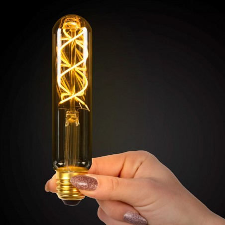 Tubular LED filament bulb E27 amber 15 (5W)