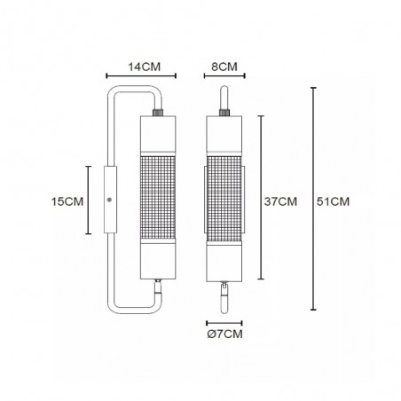Aplique de pared Calixt