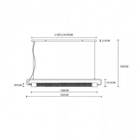 Ceiling Lamp Calixt (2 lights)