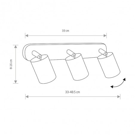 Regleta de techo Eye Spot (3 Luces)