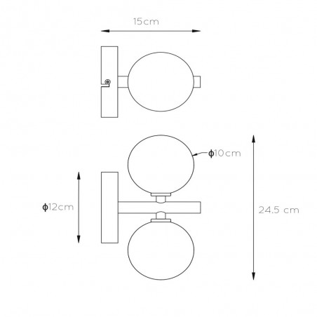 Aplique de pared Tycho (2 luces)
