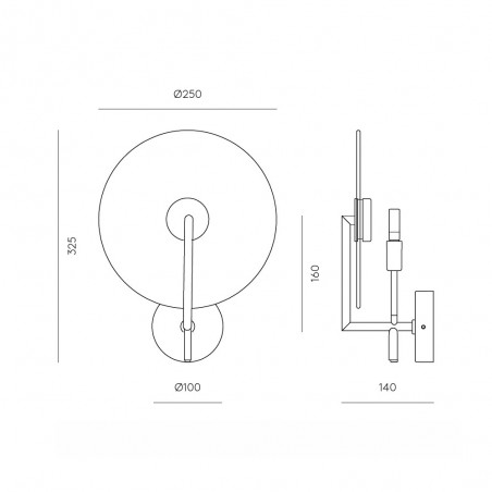 Aplique de pared Erto