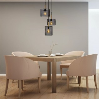 Lámpara colgante Baskett (3 luces)