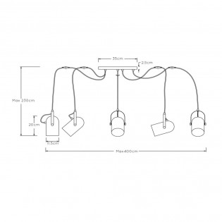 Pendant Lamp Swapp (5 lights)